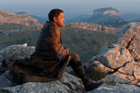 Hanks chilling out at a retreat for Jedi masters.